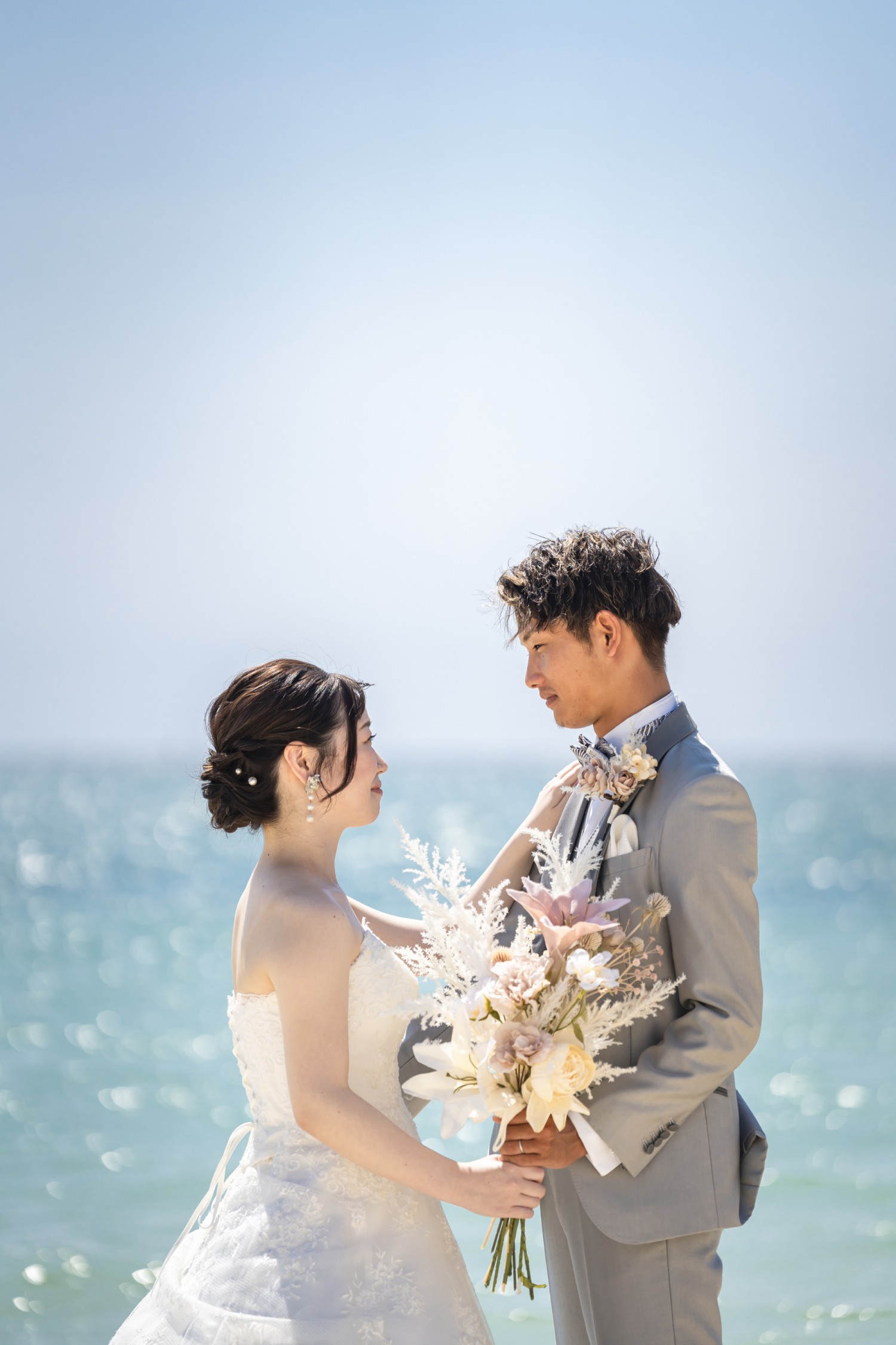 「優しい二人に笑顔」 アラハビーチ(北谷町)