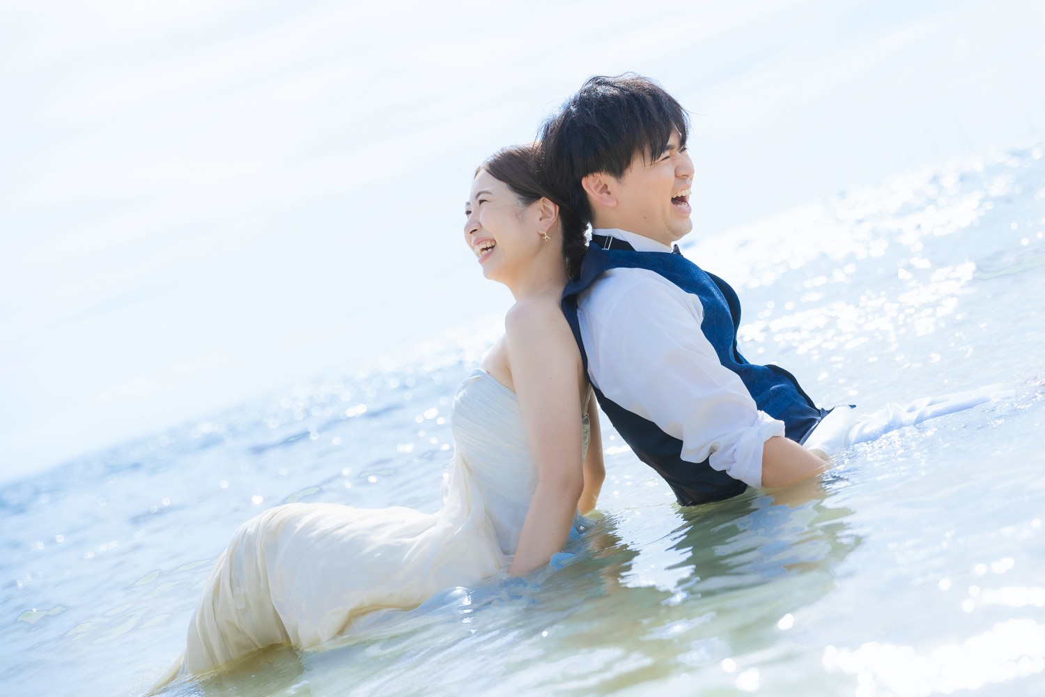 「海でのひととき」 アラハビーチ(北谷町)