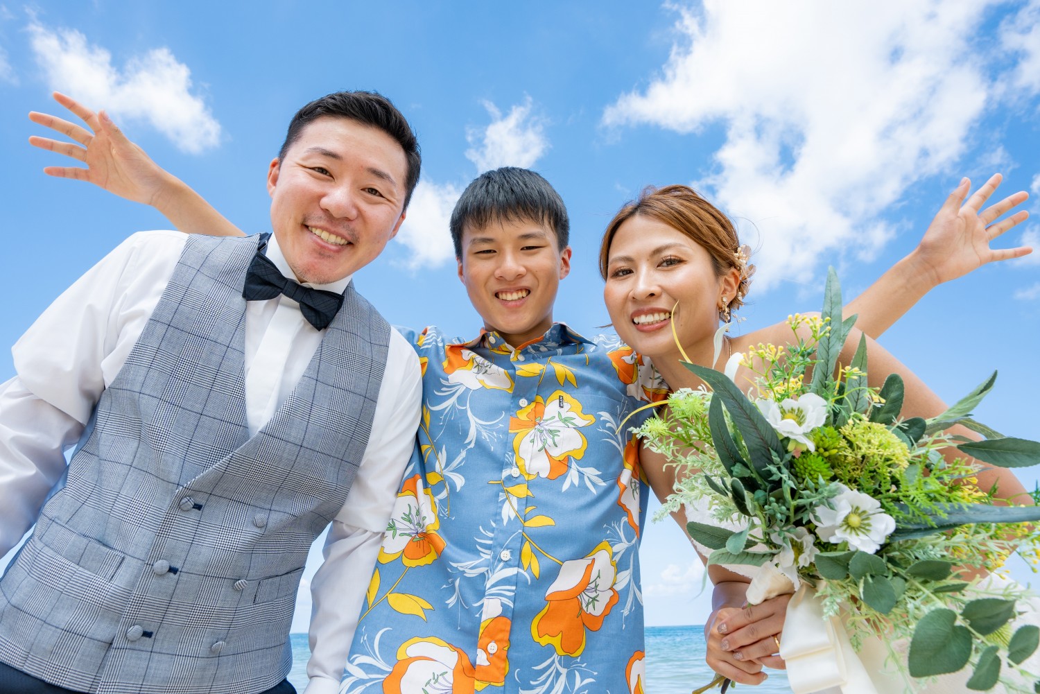 「そっくりな親子」 アラハビーチ(北谷町)