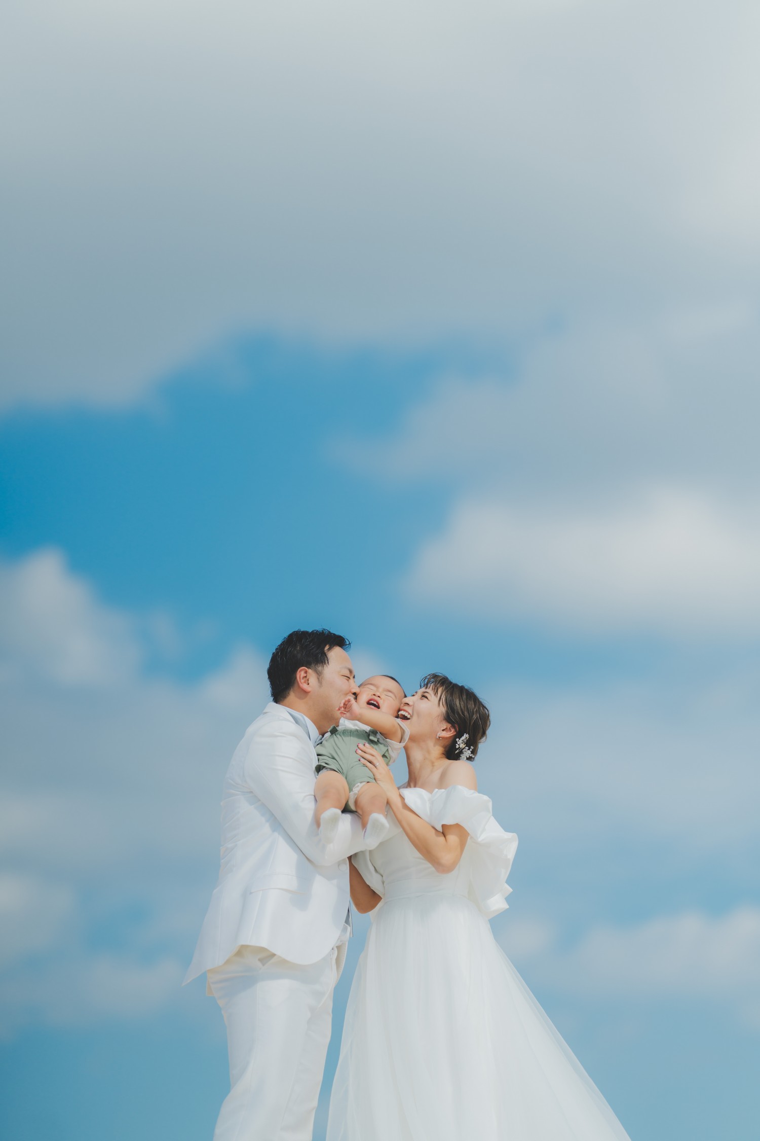 「3人のウェディングフォト」 アラハビーチ(北谷町)