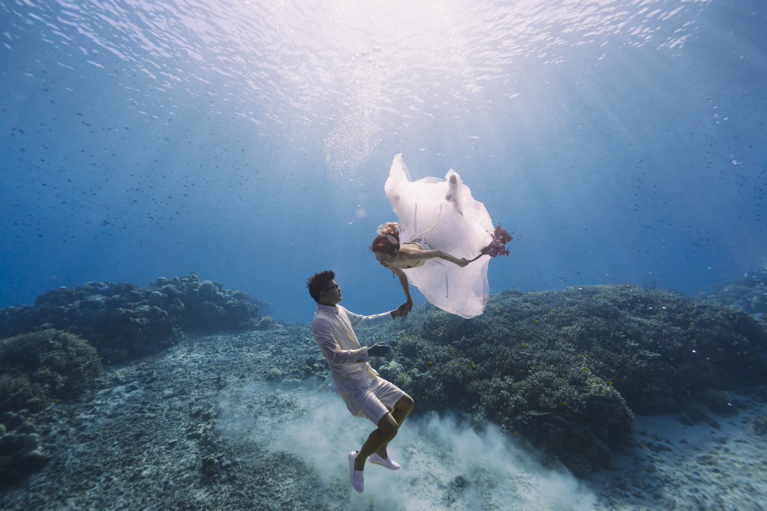 「deep underwater wedding」 阿嘉島