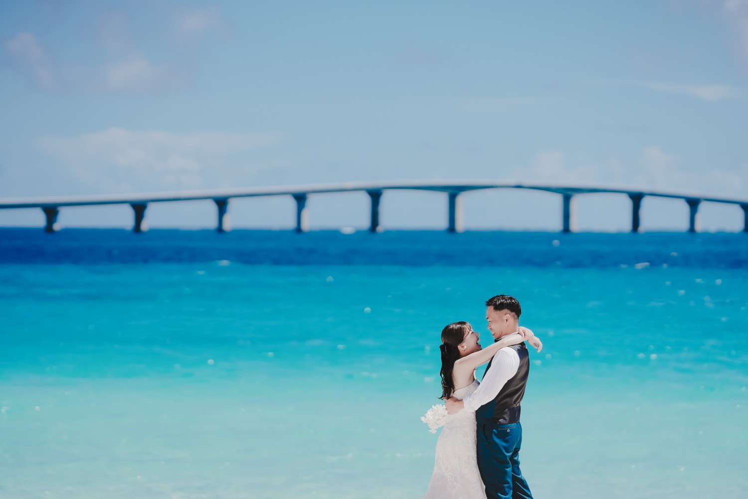 「空と海と笑顔」 与那覇前浜ビーチ(宮古島市)