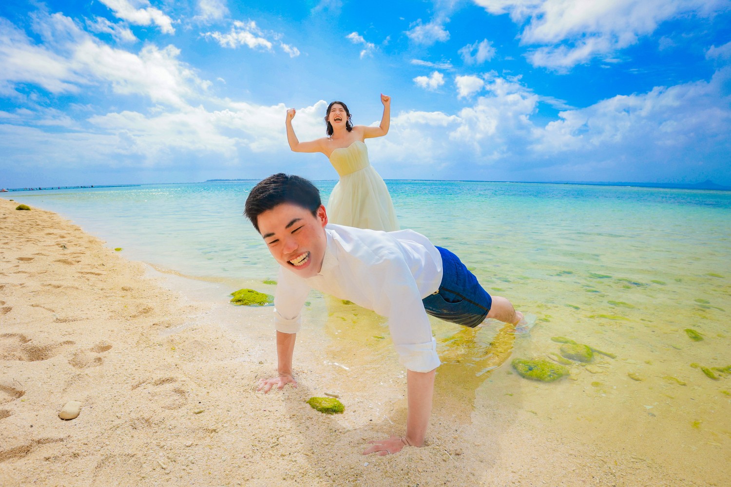 「マッスルパワー！！」 瀬底ビーチ(国頭村)