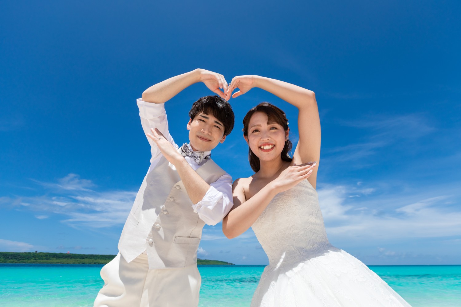 「ハートでLOVE!」 与那覇前浜ビーチ(宮古島市)