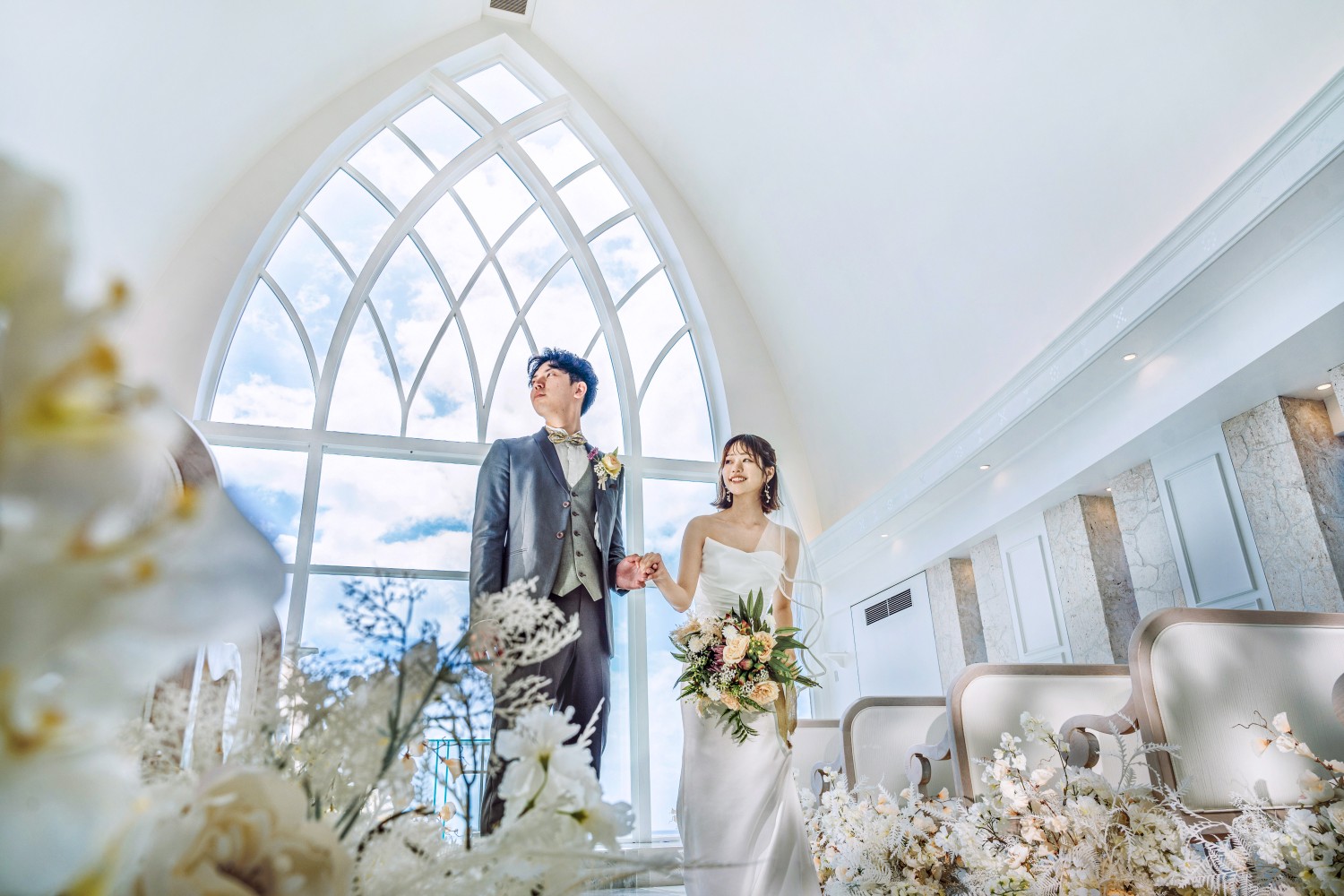 「幸せに降り注ぐ陽光4」 ザ・ヨミタンリゾートアクアグレイスチャペル(読谷村)