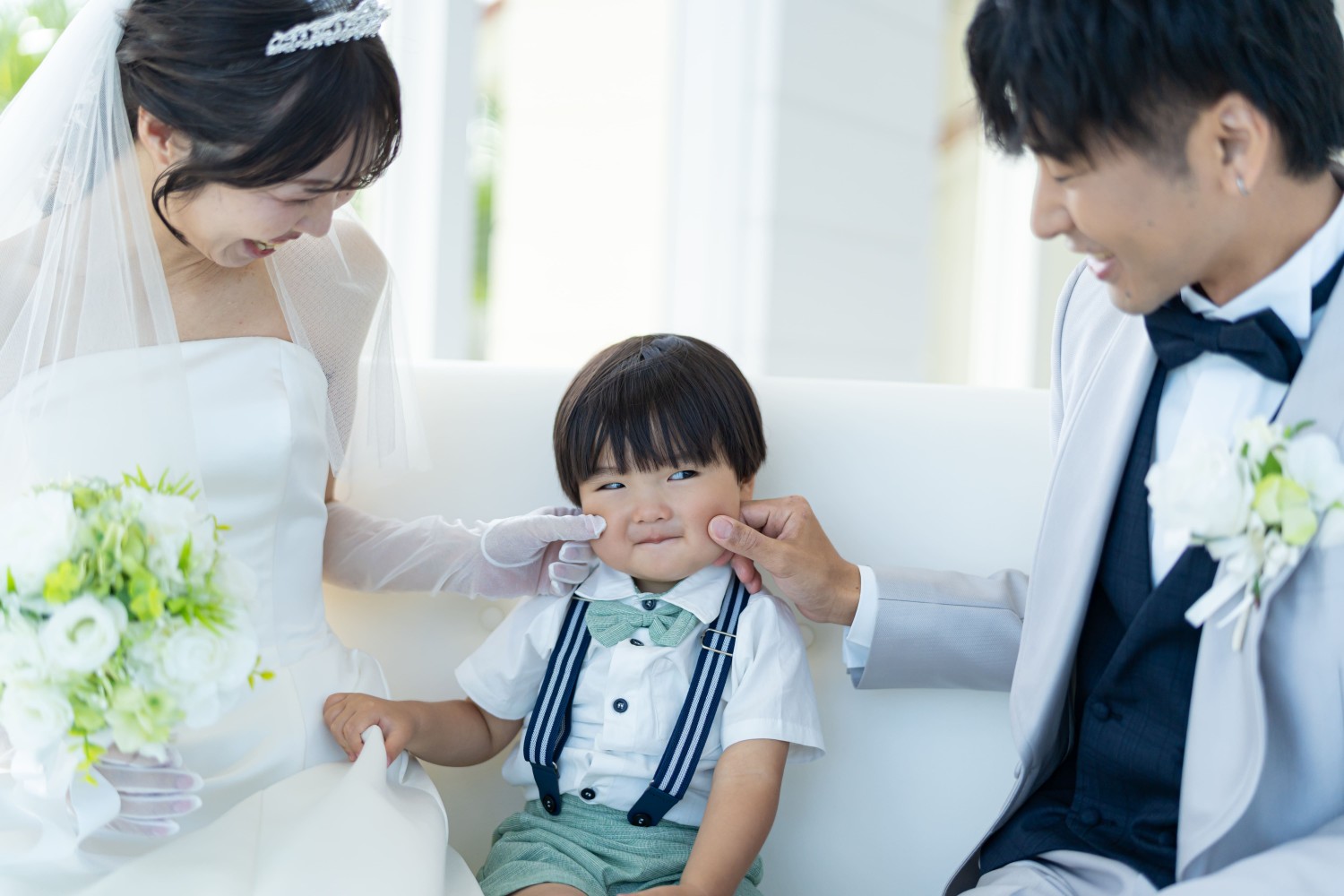 「溢れる笑み」 ラグーン大聖堂(恩納村)