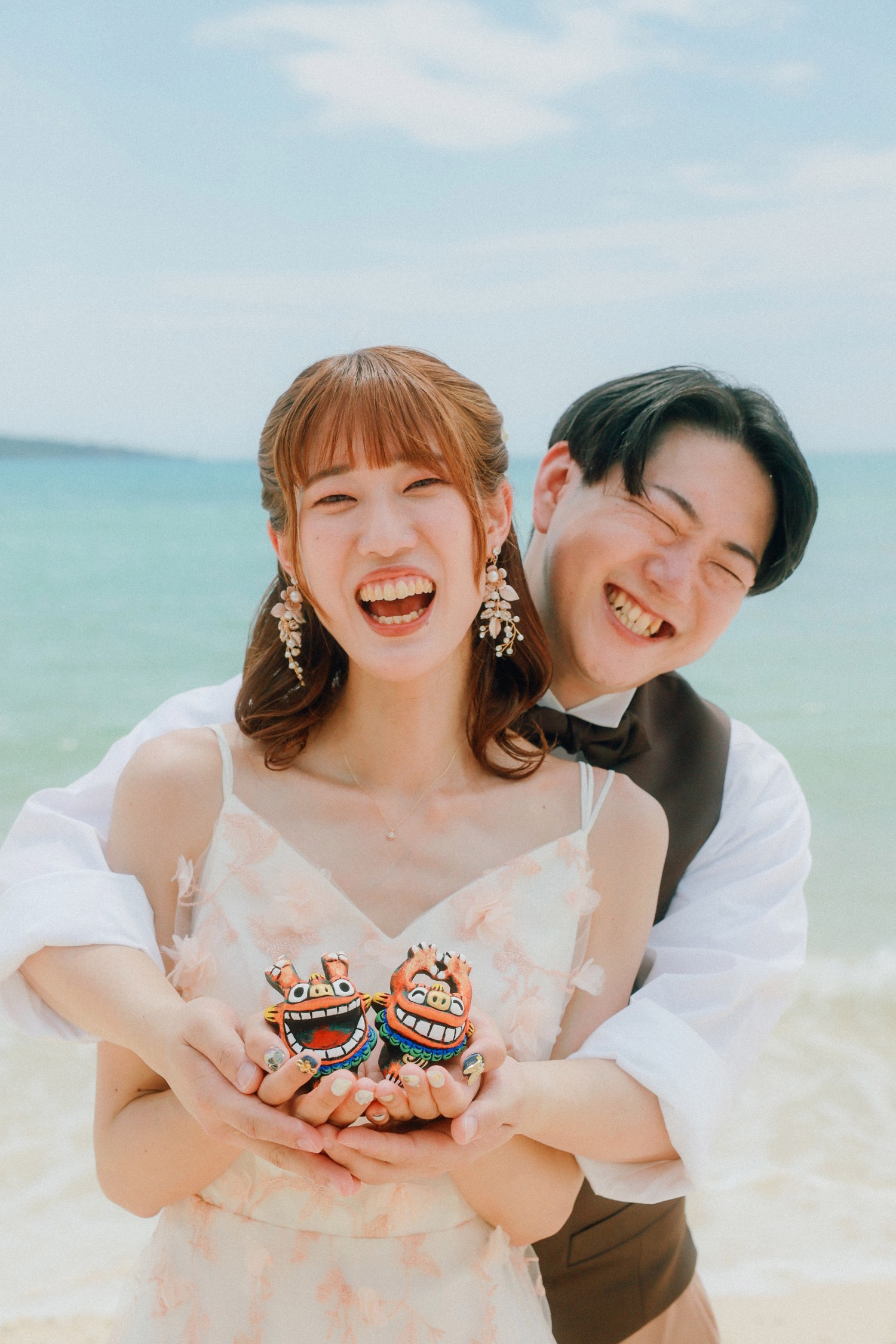 「笑顔の守り神」 前浜ビーチ(宮古島市)