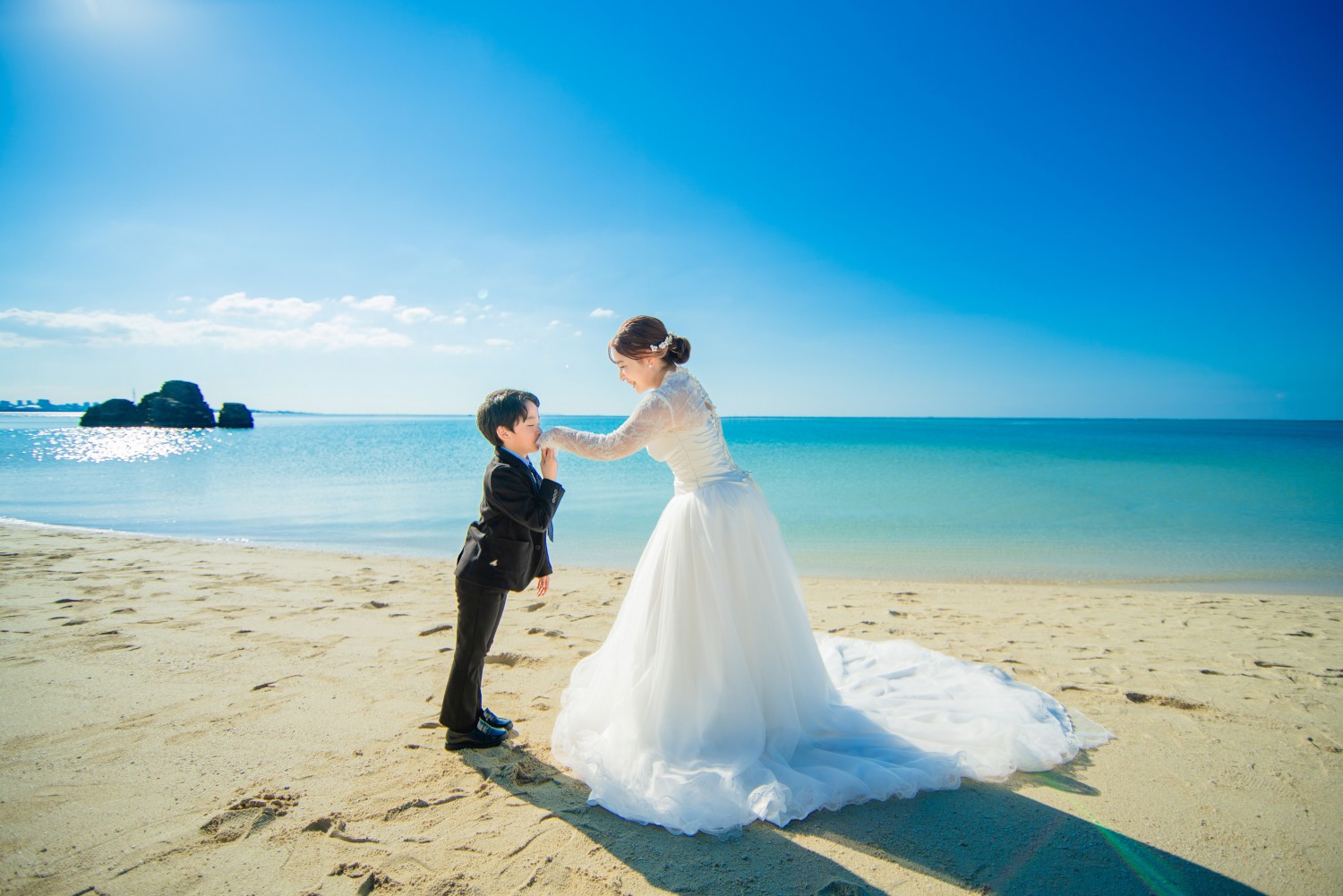 「大好きなママへ」 アラハビーチ(北谷町)